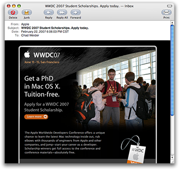Picture of me in WWDC mailing
