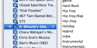 An unorganized iTunes library